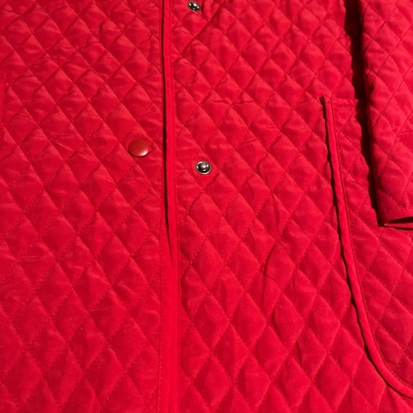 Jones New York Red Quilted Varsity Jacket - Picture 8 of 11
